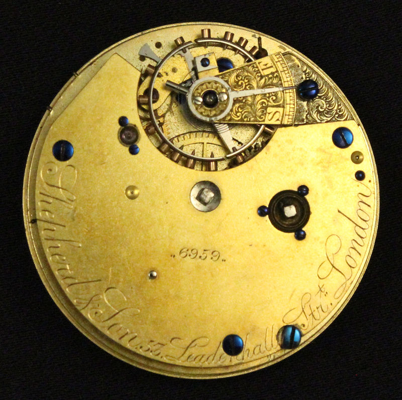 pocket watch movement by Shepherd & Son