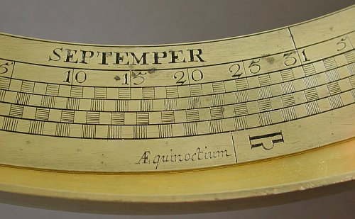 Ausschnitt des Datumsrings für den Monat September mit 31 Tagen(!) Ausschnitt des Datumsrings für den Monat September mit 31 Tagen(!)